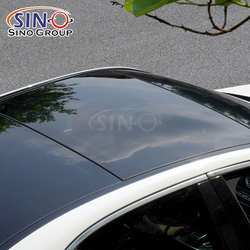 SINOVINYL Gloss Black Panoramic Sunroof Film Car Roof Protection