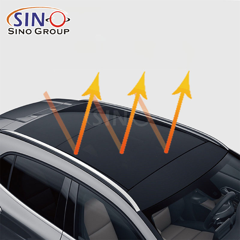 SINOVINYL Gloss Black Panoramic Sunroof Film Car Roof Protection