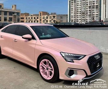 CL-CC-06 Chameleon Candy Magic Pink Purple Car Wrap Vinyl Großhandel Für AUDI