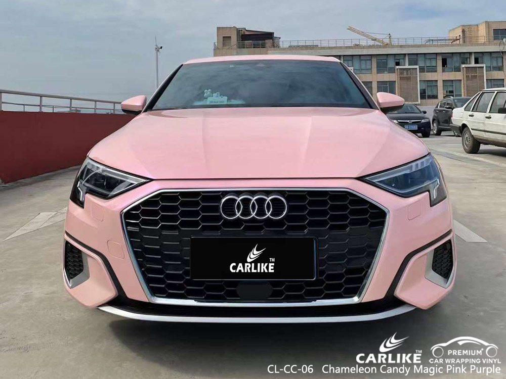 CL-CC-06 Chameleon Candy Magic Pink Roxo Car Wrap Vinil Atacado Para AUDI