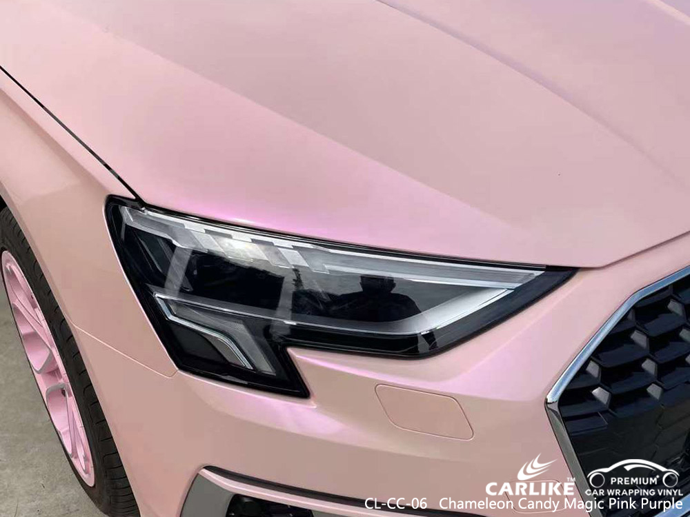 CL-CC-06 Chameleon Candy Magic Pink Purple Car Wrap Vinyl Großhandel Für AUDI