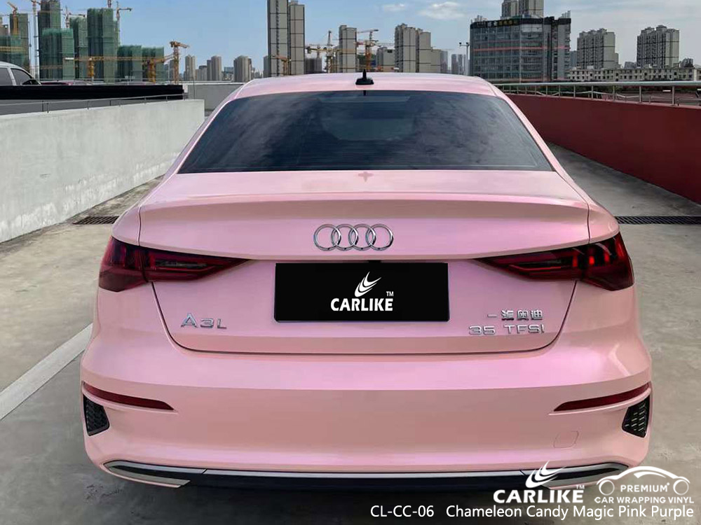 CL-CC-06 Chameleon Candy Magic Pink Purple Car Wrap Vinyl Großhandel Für AUDI