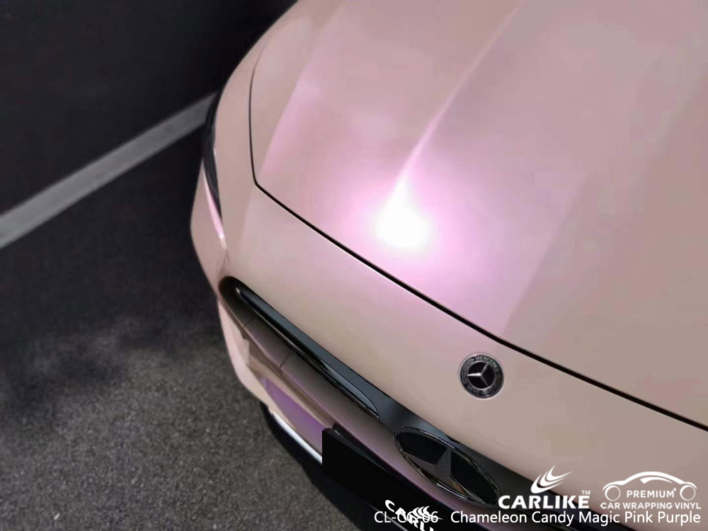 CL-CC-06 Chameleon Candy Magic Pink Purple Vinyl Auto Wrap Manufacturer For MERCEDES-BENZ