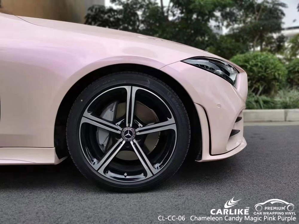 CL-CC-06 Chameleon Candy Magic Pink Purple Vinyl Auto Wrap Manufacturer For MERCEDES-BENZ