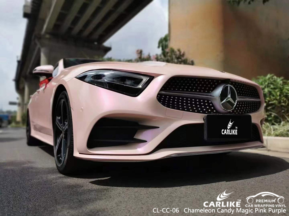 CL-CC-06 Chameleon Candy Magic Pink Purple Vinyl Auto Wrap Manufacturer For MERCEDES-BENZ