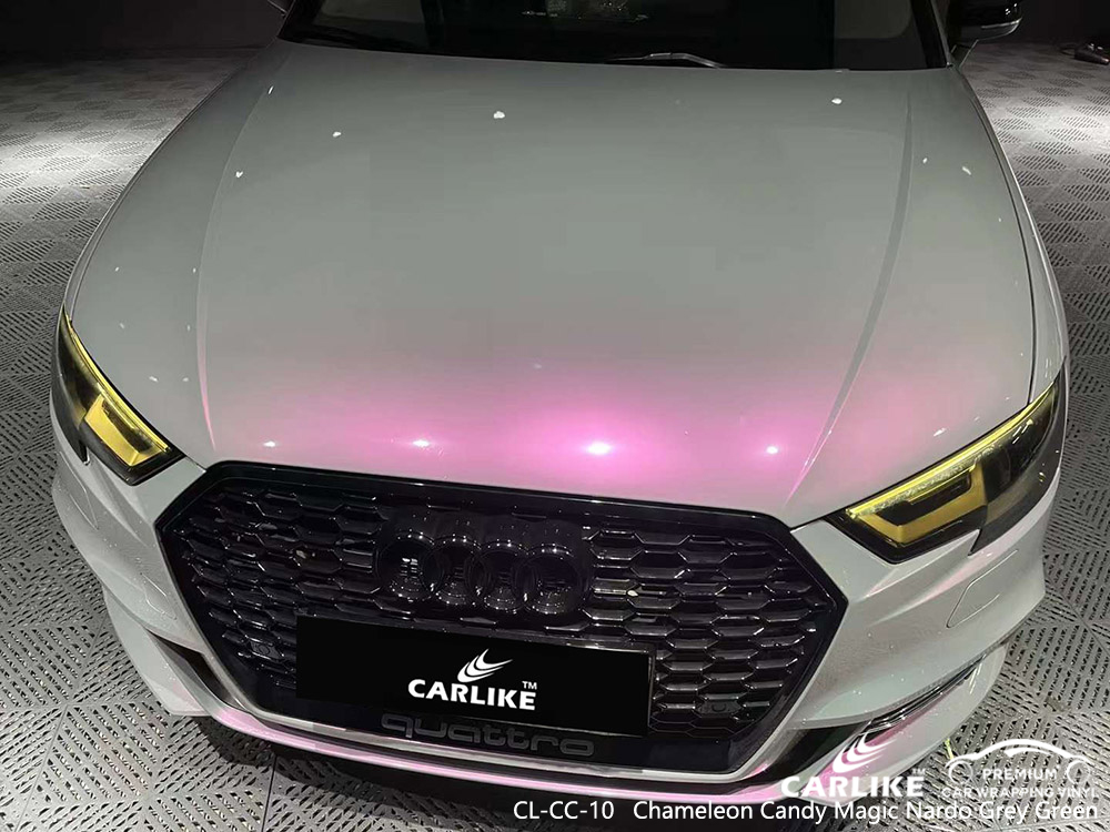 CL-CC-10 Chameleon Candy Magic Nardo Grey Green Car Wrap Fornecedores para AUDI