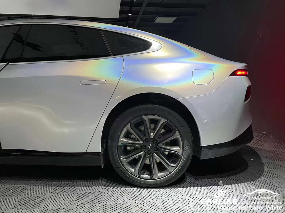 XPENG için CL-IL-02 Iridescence Lazer Beyaz Araba Sarma Tedarikçiler