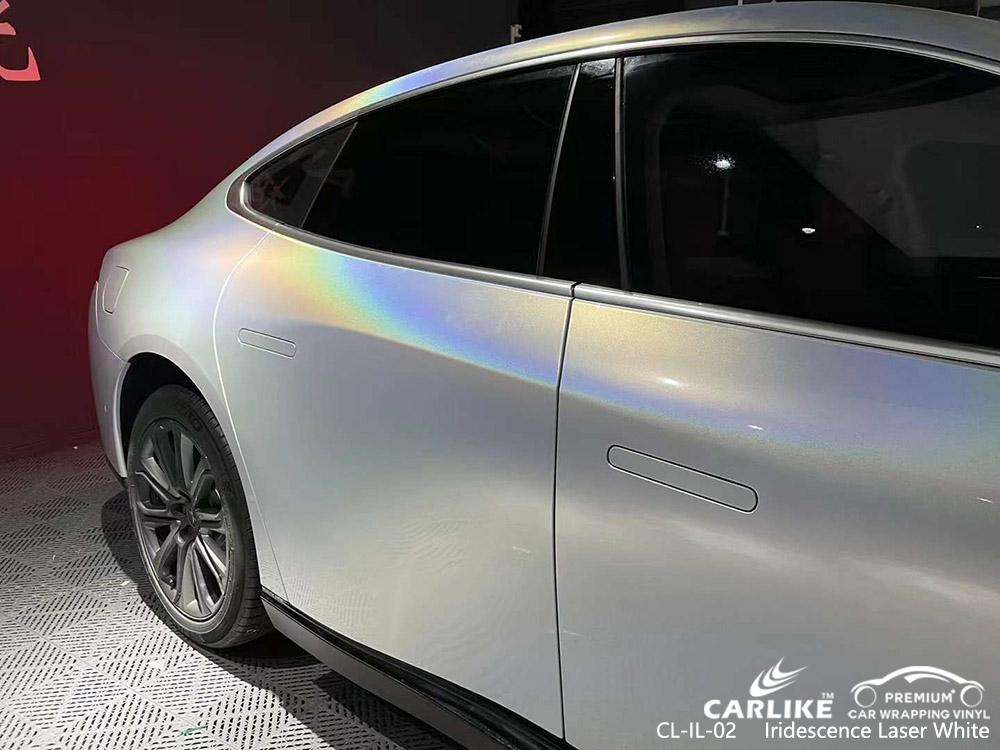 XPENG için CL-IL-02 Iridescence Lazer Beyaz Araba Sarma Tedarikçiler