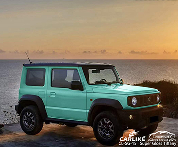 CL-SG-15 Super Gloss Tiffany Car Wrap Fornecedor Para JIMNY