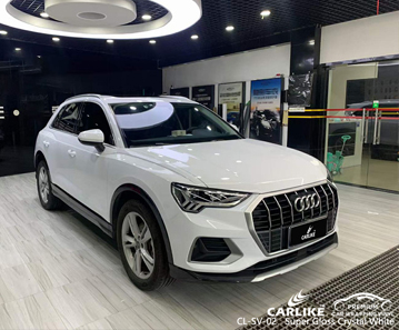 AUDI için CL-SV-02 Süper Parlak Kristal Beyaz Vinil Wrap Üreticisi