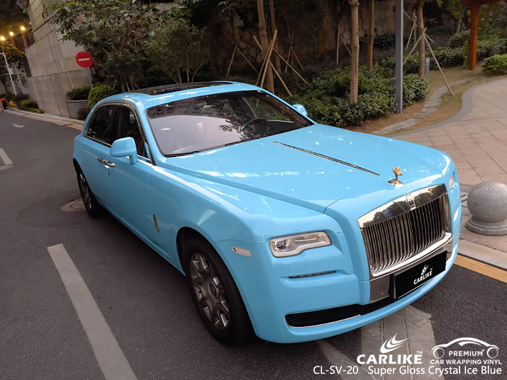 CL-Sv-20 cristal súper brillante hielo azul fábrica de vinilo para automóviles Rolls Royce