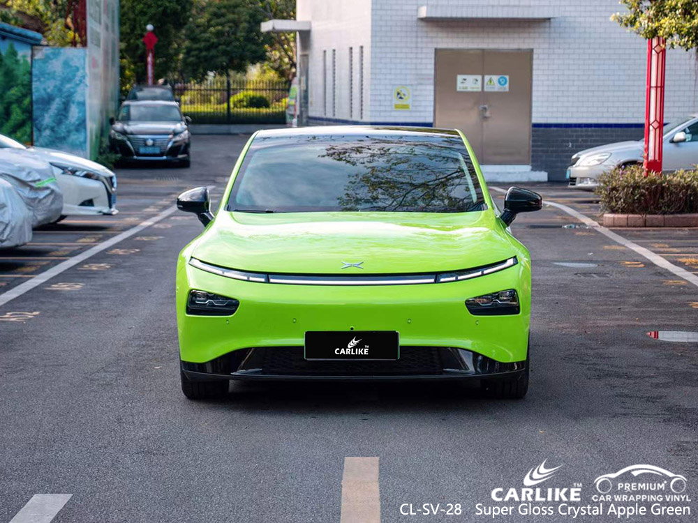CL SV 28 Super Gloss Crystal Apple Green Vinyl Car Wrap