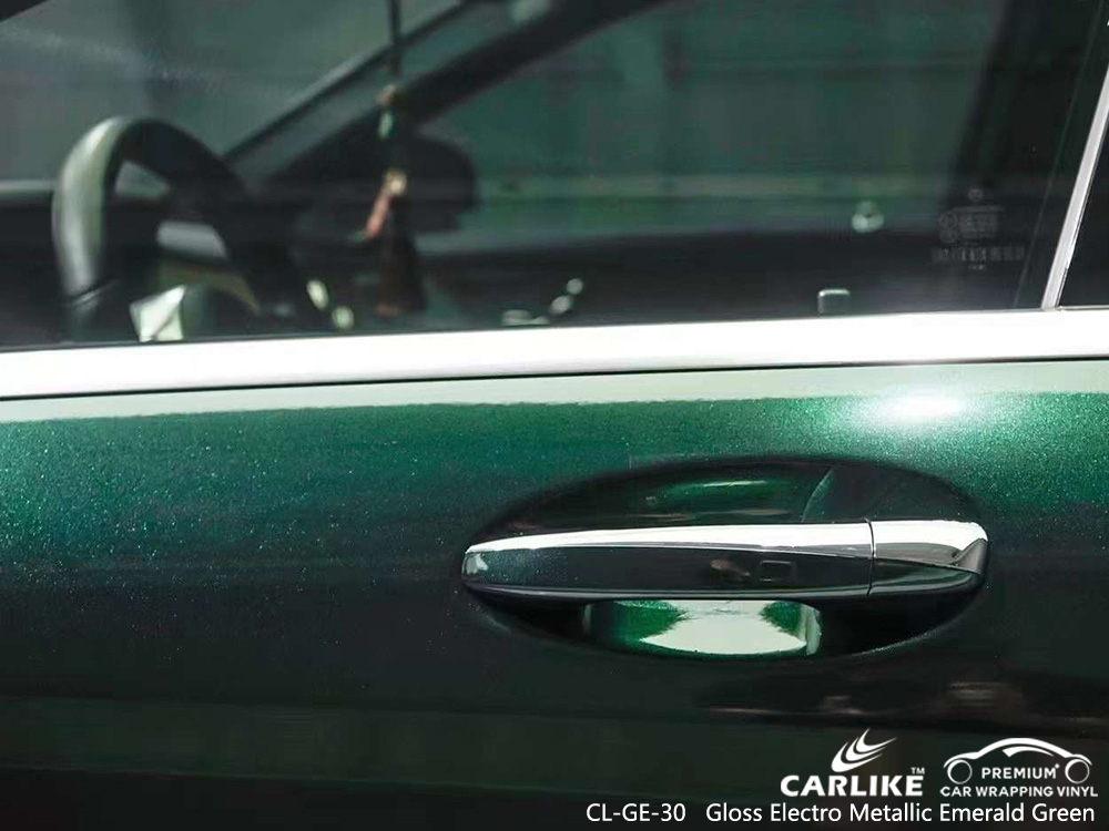 CL-GE-30 Gloss Electro Metallic Emerald Green Car Wrap Materiale Fornitori Per MERCEDES-BENZ