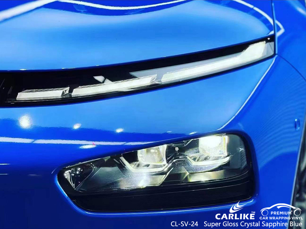 CL-Sv-24 super brillante cristal zafiro azul vinilo proveedor de automóviles xpeng