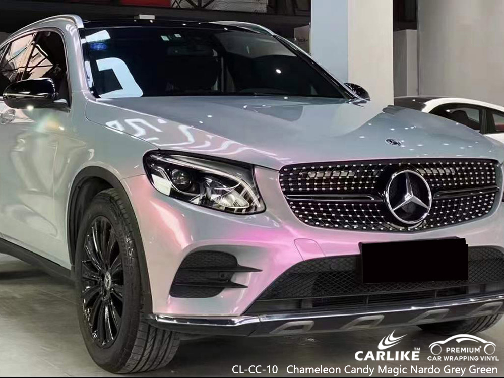 MERCEDES-BENZ için CL-CC-10 Bukalemun Şeker Sihirli Nardo Gri Yeşil Araba Sarma Tedarikçisi