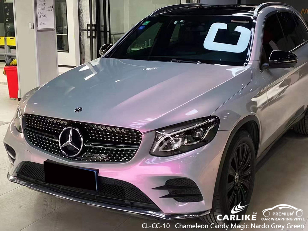 MERCEDES-BENZ için CL-CC-10 Bukalemun Şeker Sihirli Nardo Gri Yeşil Araba Sarma Tedarikçisi