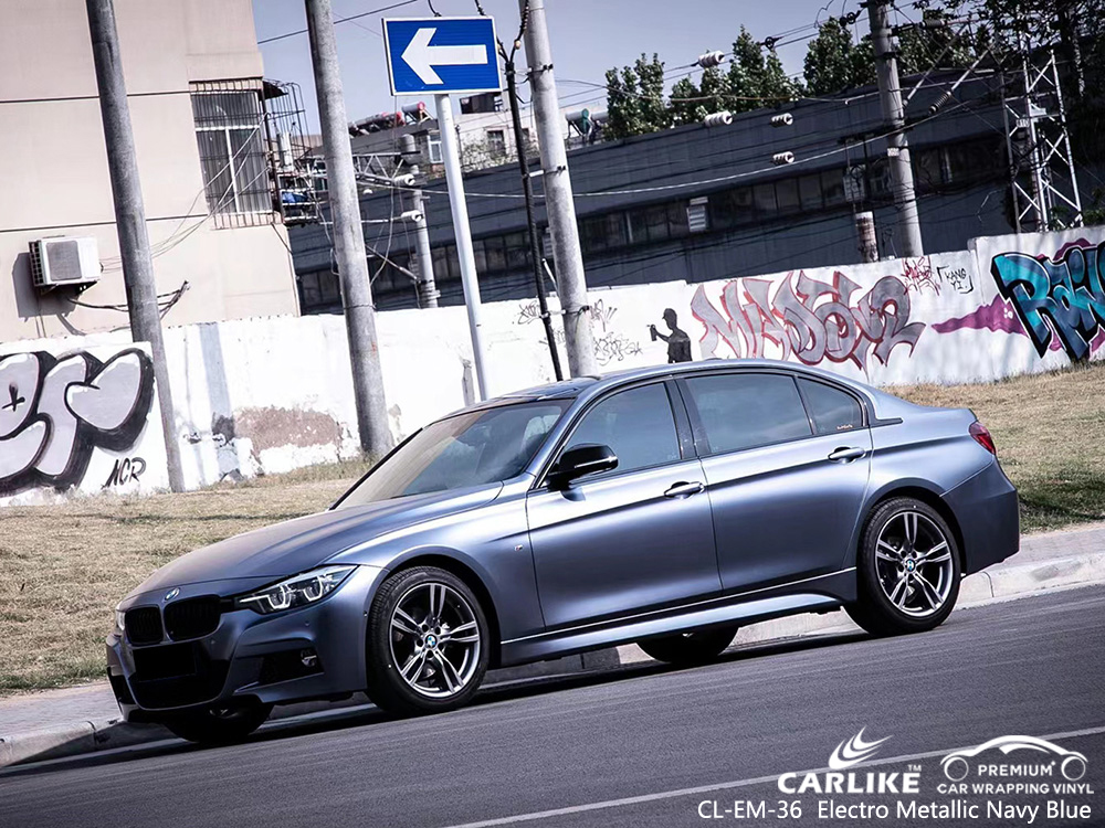 CL-EM-36 Electro Metallic Navy Blue Produttore di involucro per auto in vinile per BMW