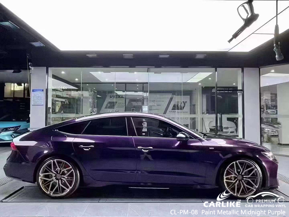 CL-PM-08 Paint Metallic Midnight Purple Vehicle Wrap Supplies For AUDI