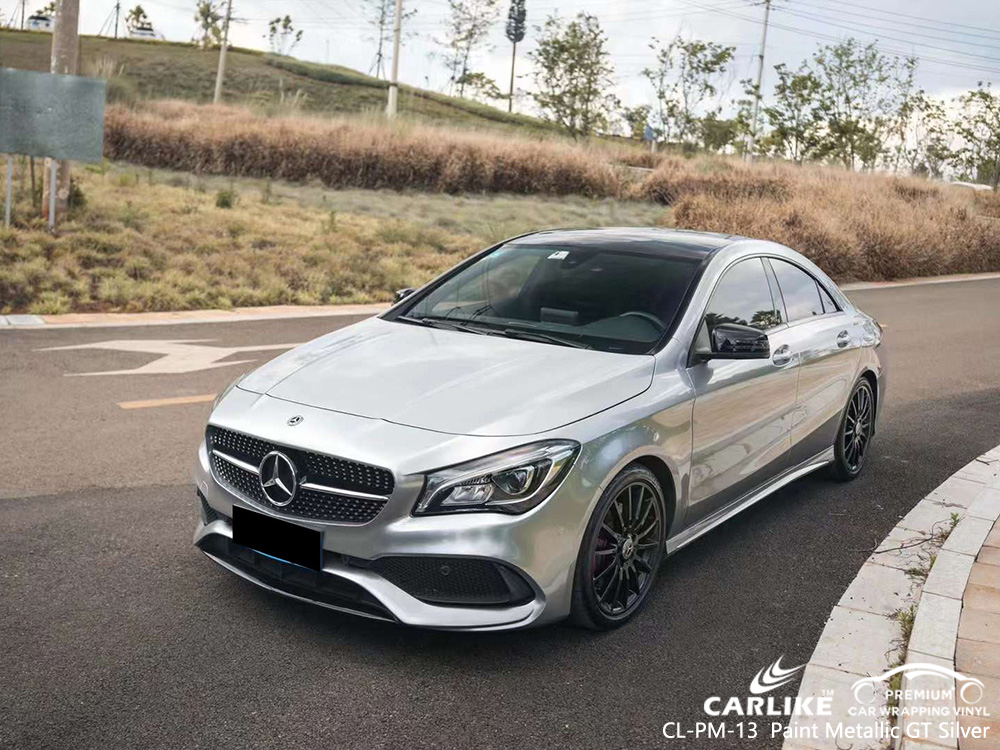 CL-PM-13 Paint Metallic GT Silver Car Wrap Vinyl Supplier For MERCEDES-BENZ