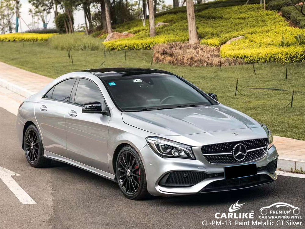 CL-PM-13 Pintura Metálica GT Prata Car Wrap Vinyl Fornecedor Para MERCEDES-BENZ