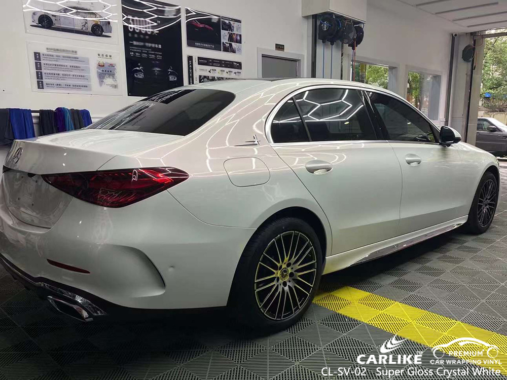 Planta de embalaje automático de vinilo blanco de cristal súper brillante CLS-Sv-02 para Mercedes-Benz