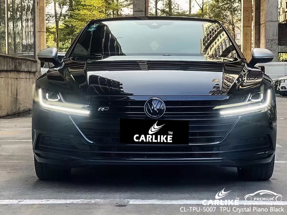 CL-TPU-5007 TPU Crystal Piano Black Vinyl Heat Repair Film For Volkswagen Car Vinyl Supplier