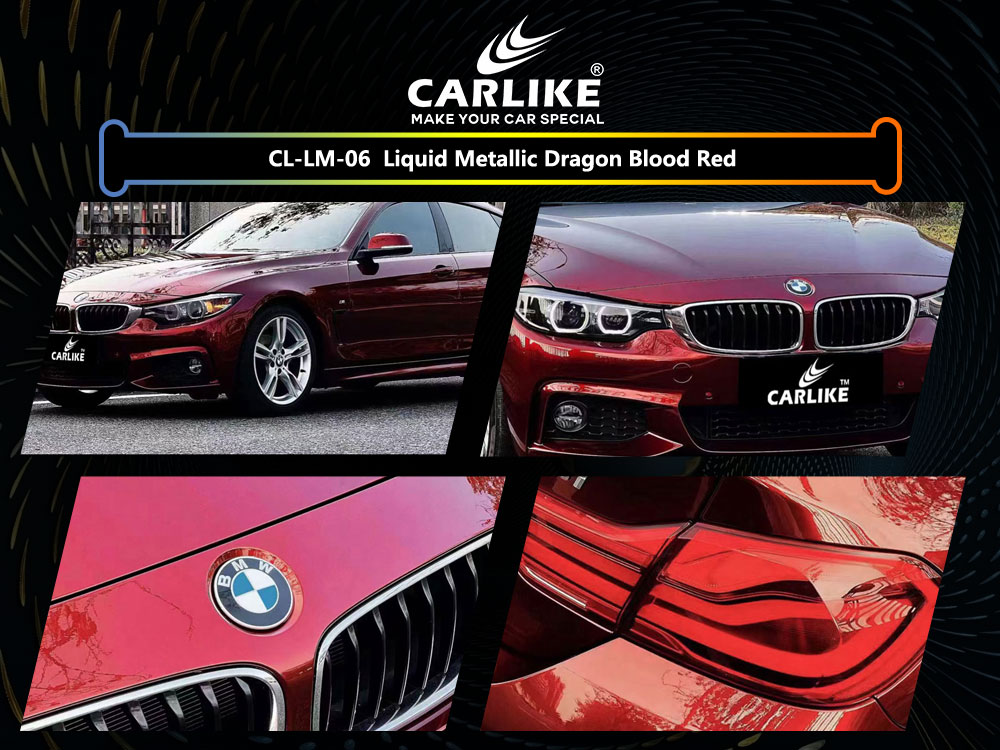 CL-LM-06 Liquid Metallic Dragon Blood Red  Vinyl For Li Auto Car Wrap Factory Supplier