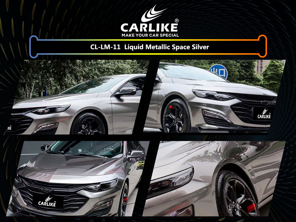 CL-LM-11 Liquid Metallic Space Silver Vinyl For Ford Car Wrap Factory Supplier