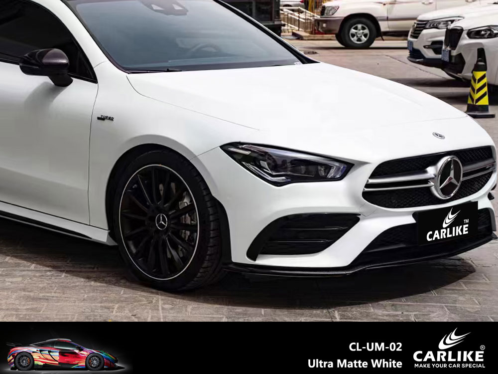 CL-UM-02 Ultra Matte White Vinyl For Benz Car Wrap Factory Supplier