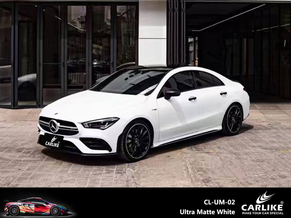CL-UM-02 Ultra Matte White Vinyl For Benz Car Wrap Factory Supplier