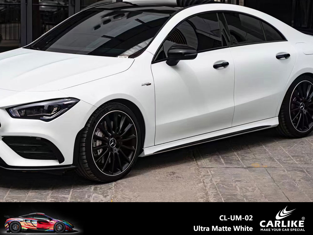 CL-UM-02 Ultra Matte White Vinyl For Benz Car Wrap Factory Supplier