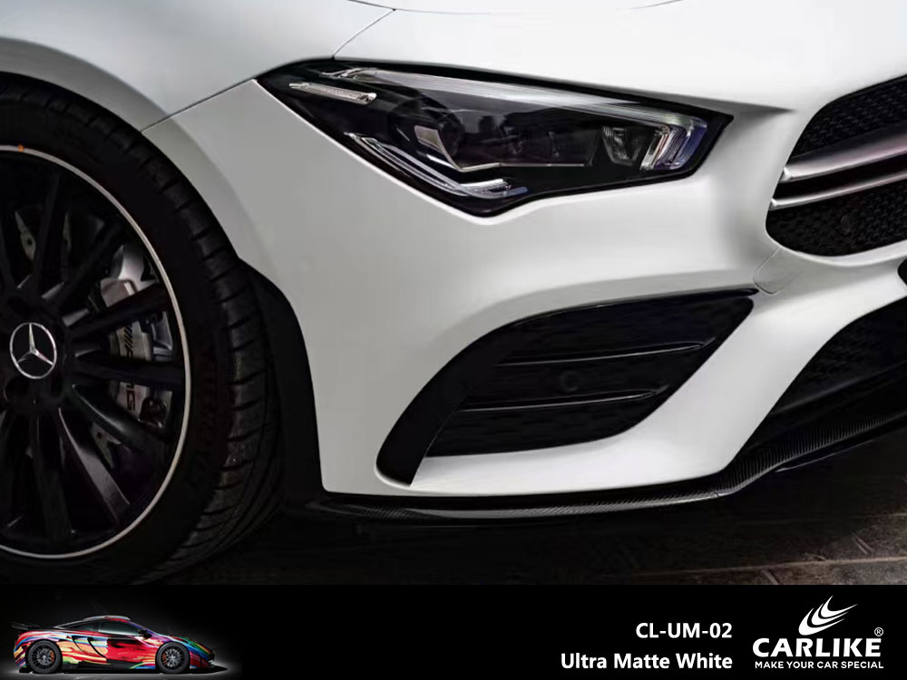 CL-UM-02 Ultra Matte White Vinyl For Benz Car Wrap Factory Supplier