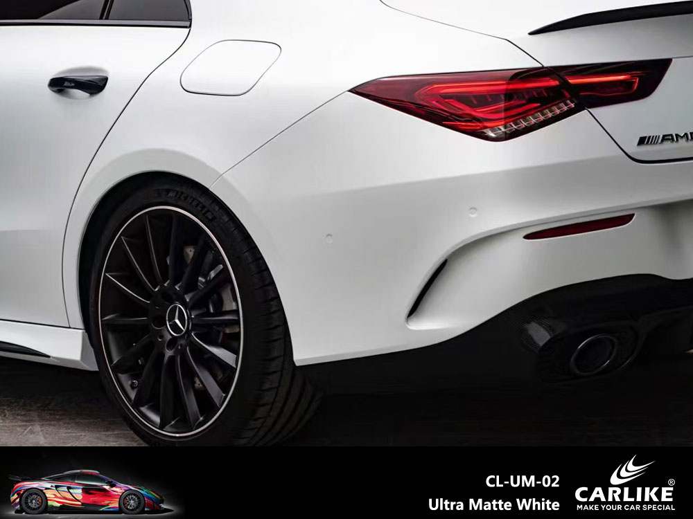 CL-UM-02 Ultra Matte White Vinyl For Benz Car Wrap Factory Supplier