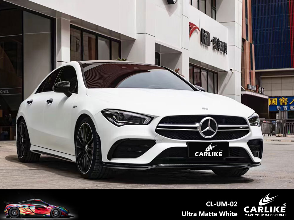 CL-UM-02 Ultra Matte White Vinyl For Benz Car Wrap Factory Supplier