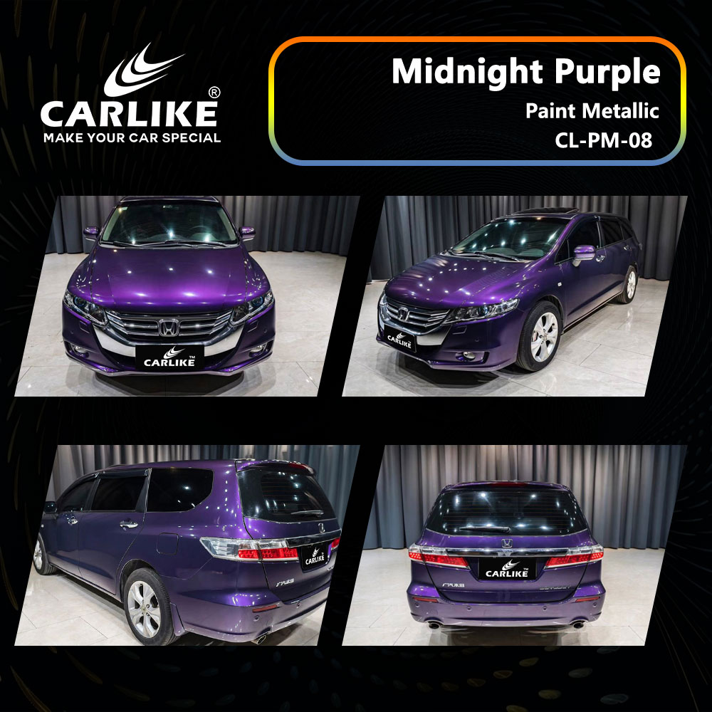 CL-PM-08 Paint Metallic Midnight Purple Vinyl For Honda Car Wrap Factory Supplier