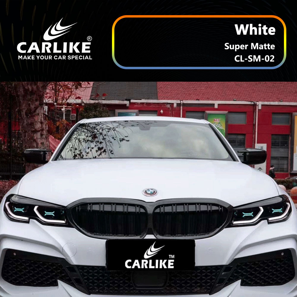 CL-SM-02 Super Matte White Vinyl For BWM Car Wrap Factory Supplier