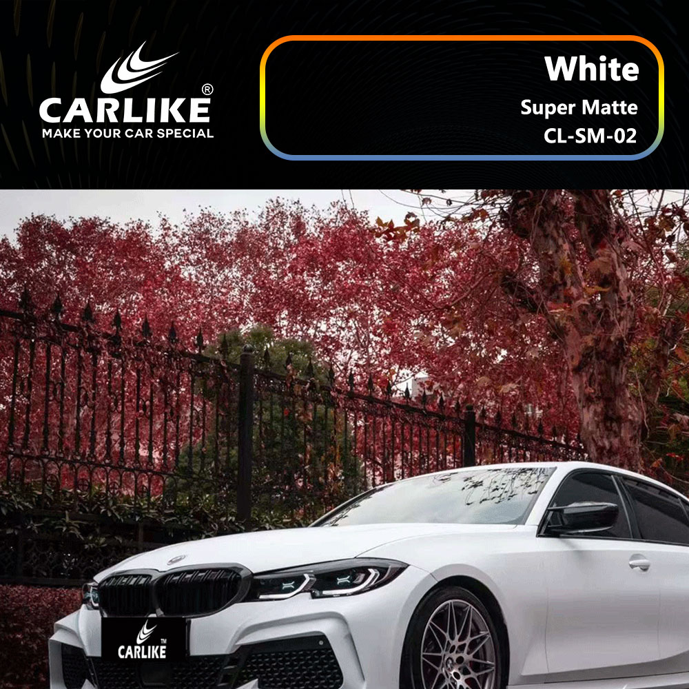 CL-SM-02 Super Matte White Vinyl For BWM Car Wrap Factory Supplier