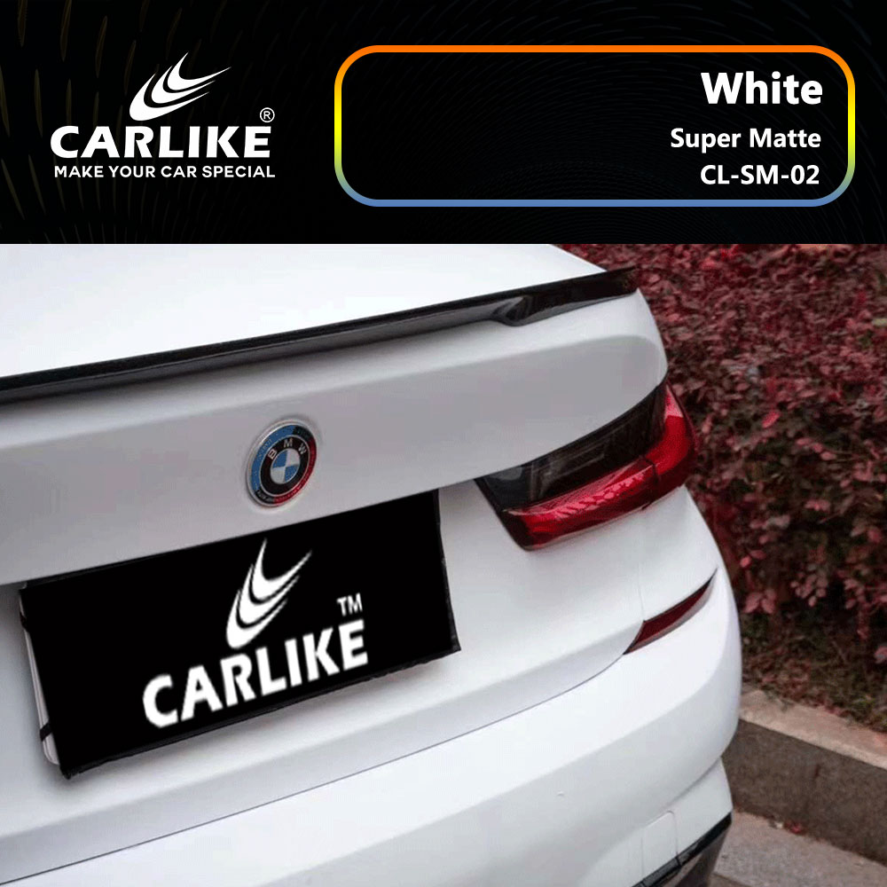 CL-SM-02 Super Matte White Vinyl For BWM Car Wrap Factory Supplier