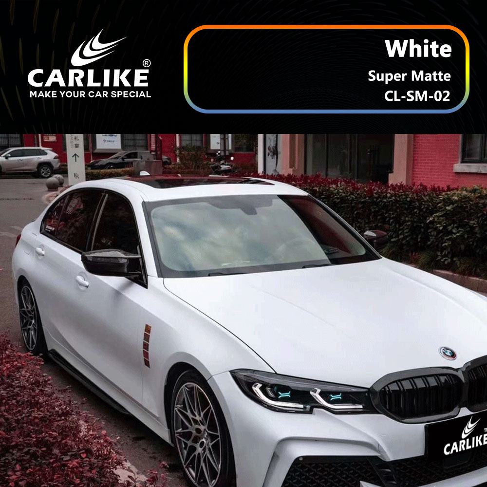 CL-SM-02 Super Matte White Vinyl For BWM Car Wrap Factory Supplier