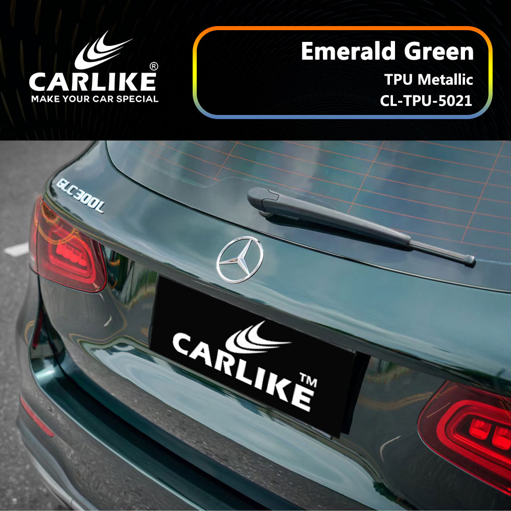 CL-TPU-5021 TPU Metallic Emerald Green Vinyl For Benz Car Wrap Factory Supplier