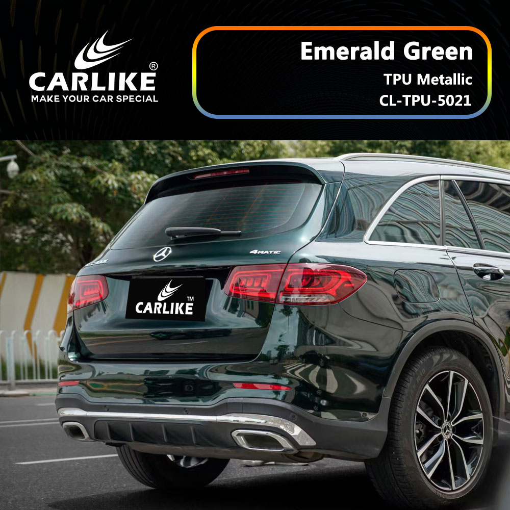 CL-TPU-5021 TPU Metallic Emerald Green Vinyl For Benz Car Wrap Factory Supplier