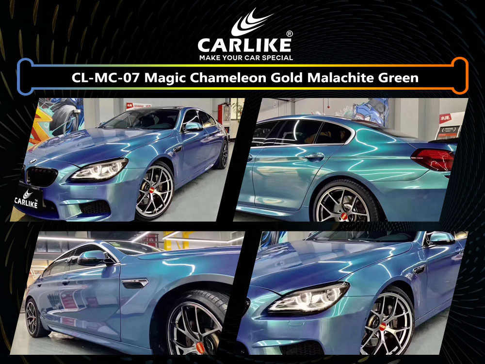 CL-MC-07 Magic Chameleon Gold Malachite Green Vinyl For BMW Car Wrap Factory Supplier