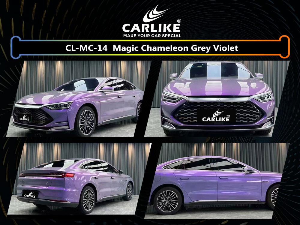 CL-MC-14 Magic Chameleon Grey Violet Vinyl For BYD Car Wrap Factory Supplier