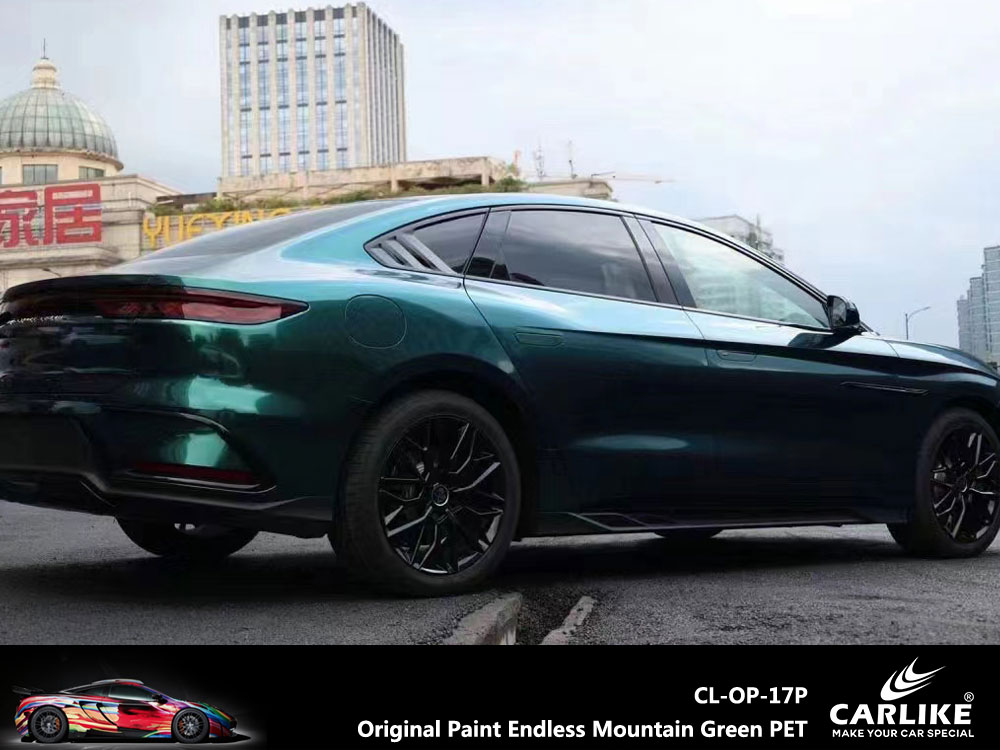 CL-OP-17P Original Paint Endless Mountain Green PET Vinyl For BYD Car Wrap Factory Supplier