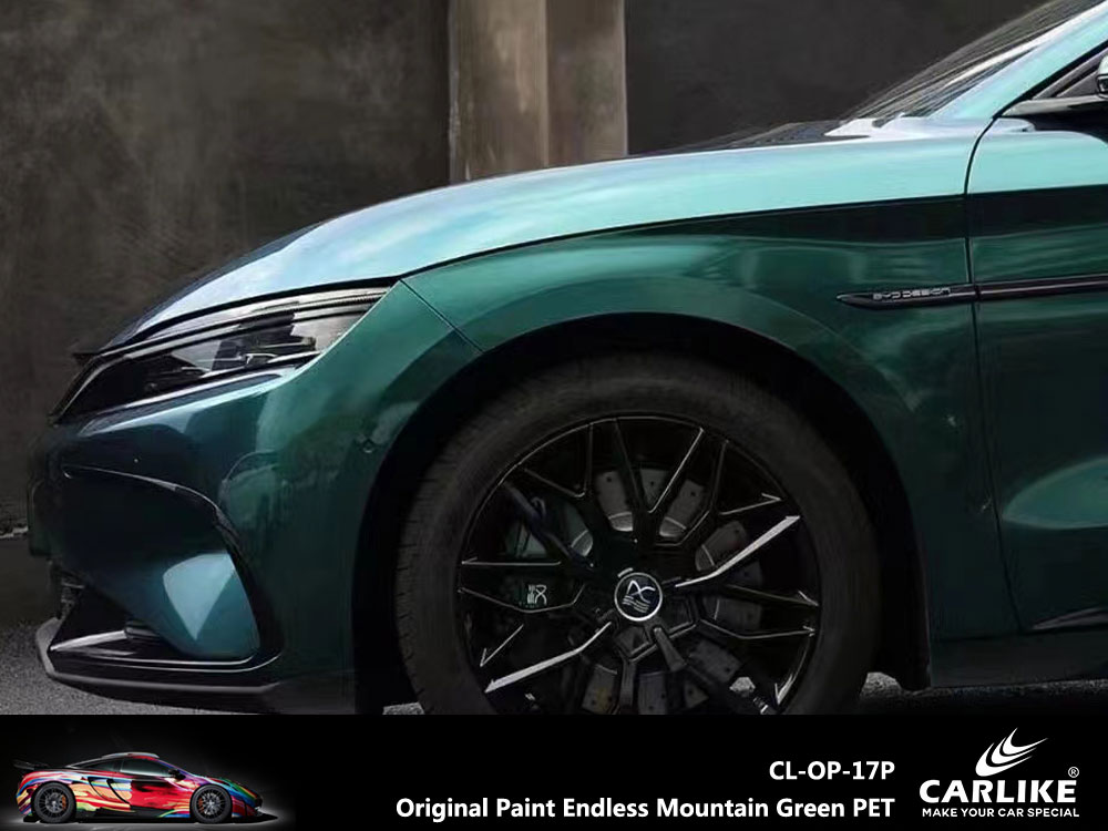 CL-OP-17P Original Paint Endless Mountain Green PET Vinyl For BYD Car Wrap Factory Supplier