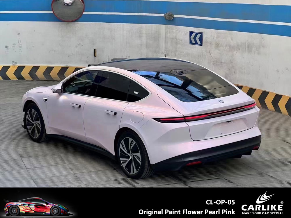 CL-OP-05 Original Paint Flower Pearl Pink Vinyl For NIO Car Wrap Factory Supplier