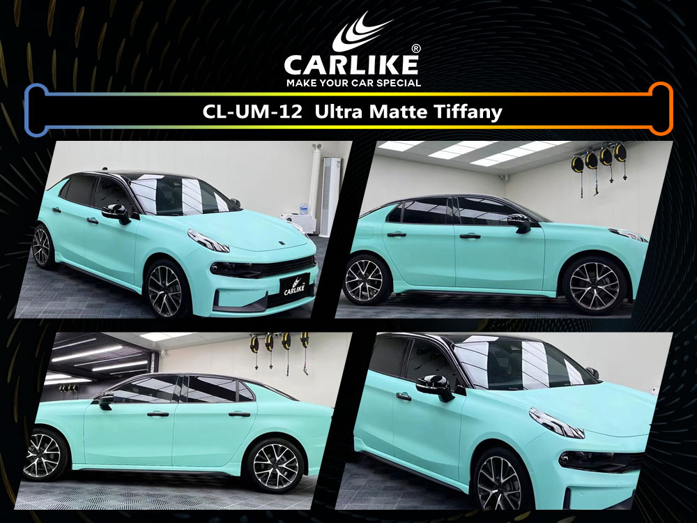 CL-UM-12 Ultra Matte Tiffany Vinyl For Lynk & Co Car Wrap Factory Supplier