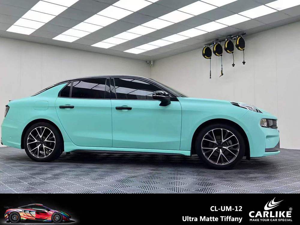 CL-UM-12 Ultra Matte Tiffany Vinyl For Lynk & Co Car Wrap Factory Supplier