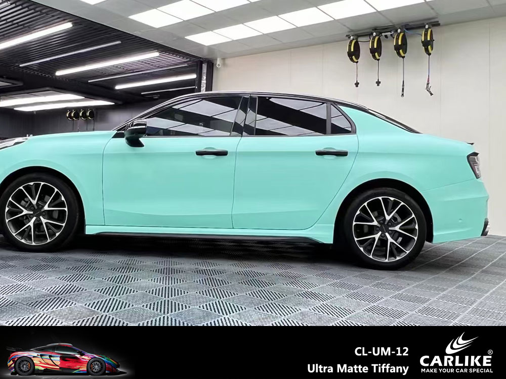 CL-UM-12 Ultra Matte Tiffany Vinyl For Lynk & Co Car Wrap Factory Supplier
