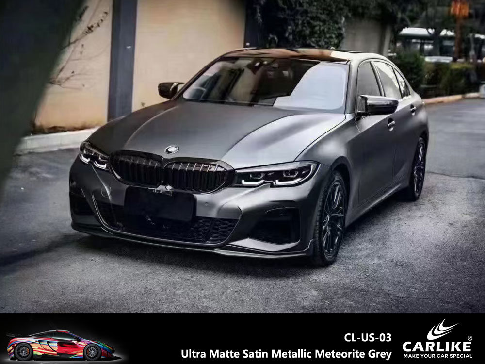 CL-US-03 Ultra Matte Satin Metallic Meteorite Grey Vinyl For BMW Car Wrap Factory Supplier